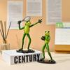 Frosch Gartenskulptur Tennis Frosch Statue Tierdekoration Frosch Außen Skulptur Hof Garten Dekoration Heimdekoration