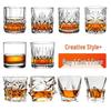 ZISIZ Crystal Glass Whiskey & Cocktail Tumbler
