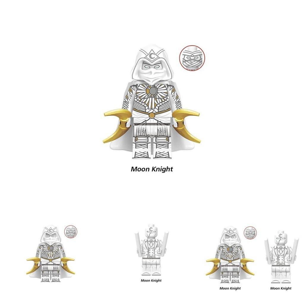 Two Moonlight Knight Minifigures With Props Fun And Engaging Gift For Children