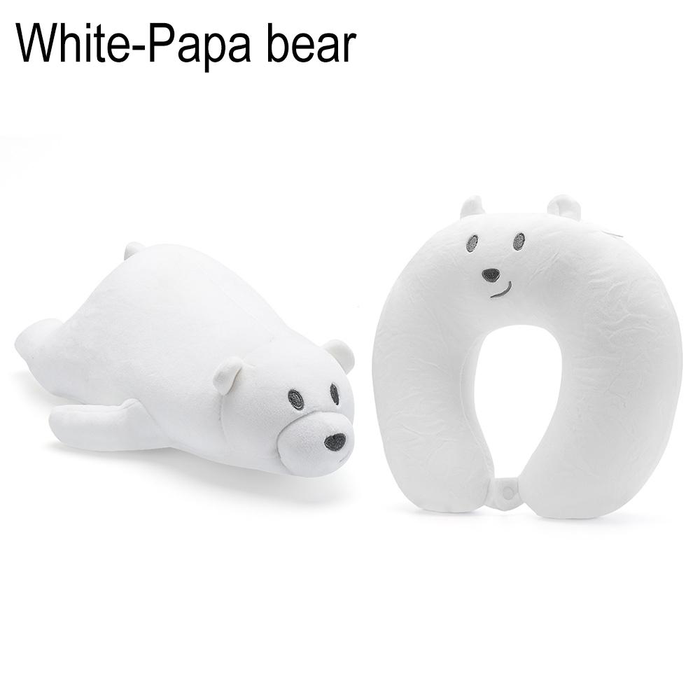 Changable Cervical Cartoon Protection Neck U Shaped Travel Pillow Penguin Whale Fluffy Pillows