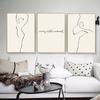 White Shell Beach Flower Dandelion Line Abstract Figure Art Canvas Painting Nordic Print Posters  Wall Pictures For Home Deocr