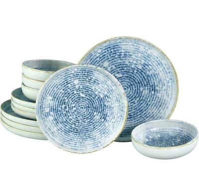 CreaTable Uno Mykonos Tableware, 12 Pieces (21652)