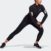 adidas Logo Stripe Print Running Stand-Up Collar Jacket Women Outerwear Black GC6642