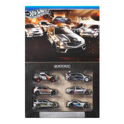Hot Wheels Zamak Multi-Pack Vehicle Toys, 6 Mini Cars, Metal, Ages 3 and Up, JBY80