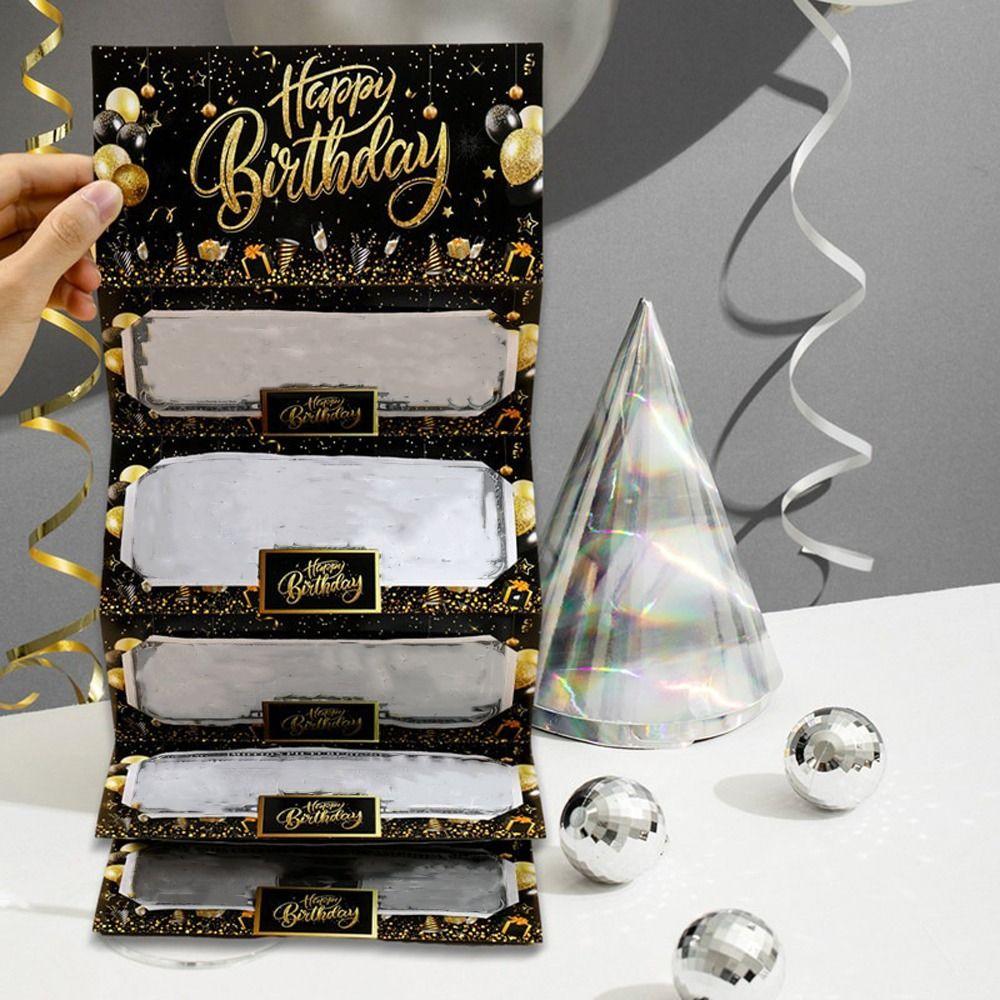 Greeting Card 6/7 Slots Birthday Cake Money Card Traditional Paper Cash Envelopes Best Wishes Empty Money Box Birthday Party
