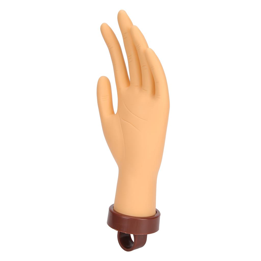 Nail Art Practice Hand Flexible Bendable Mannequin Hand Fake Hand for Nail Art Practice with Bracket