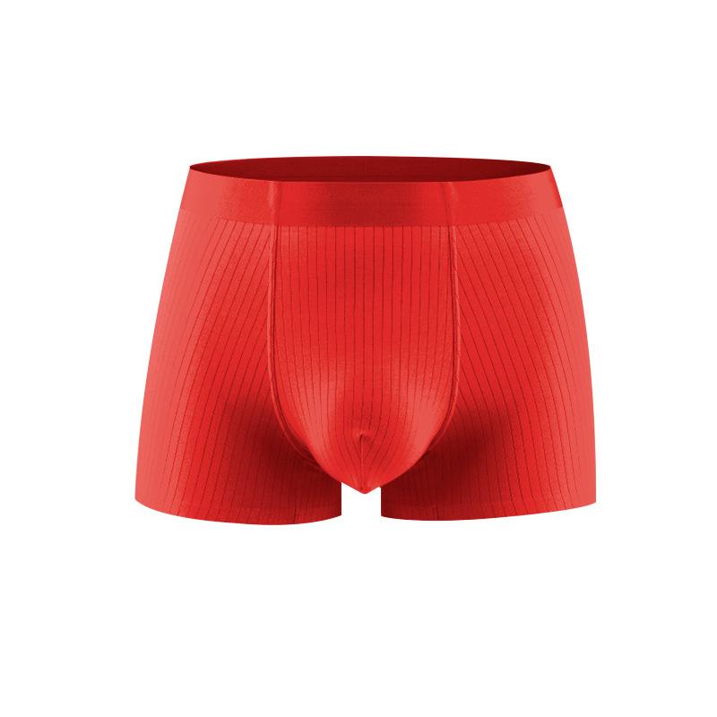 Men's Antibacterial and Traceless Pure Cotton Underwear Men's Breathable Sports Boxer Shorts