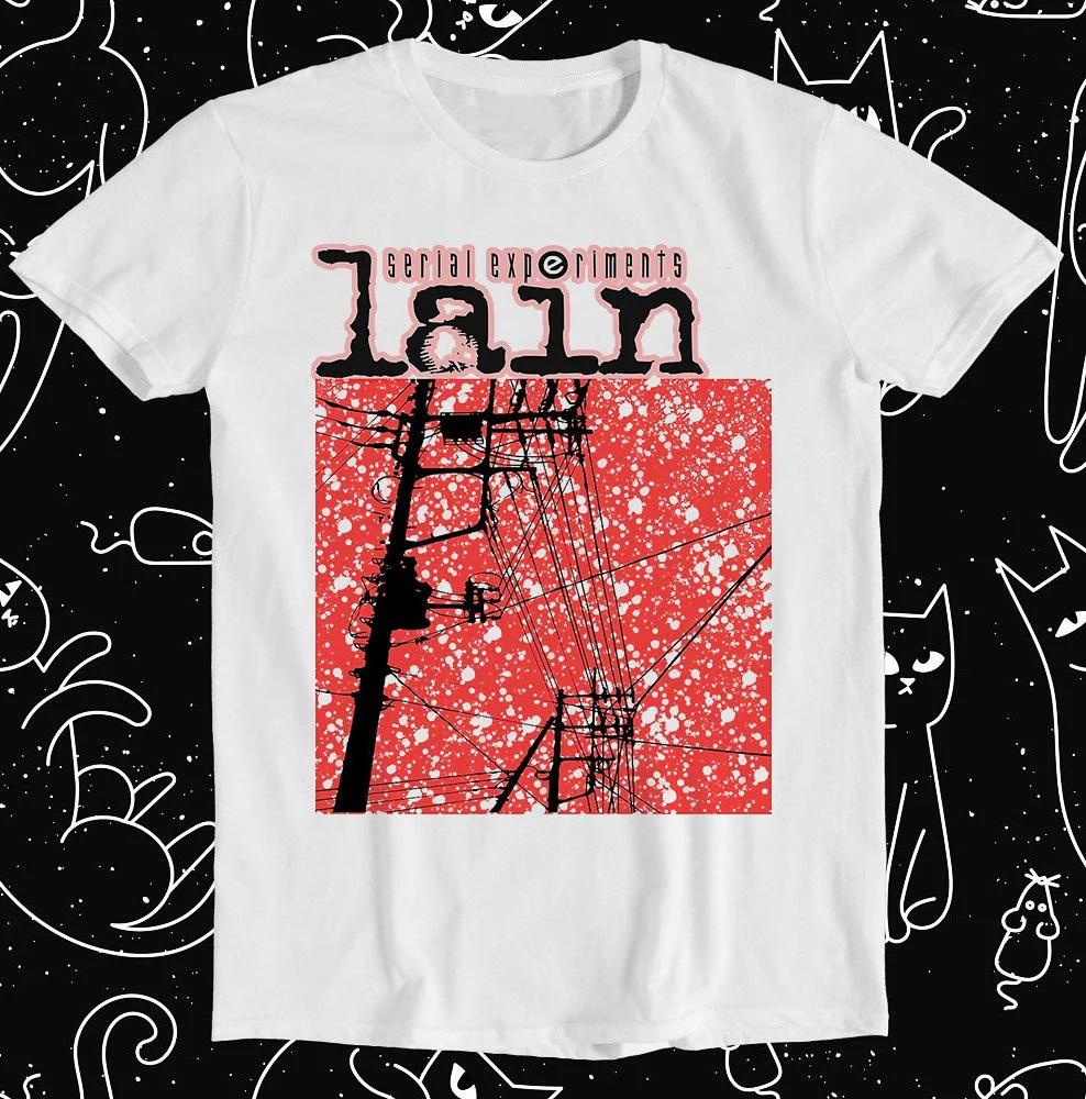 

Serial Experiments Lain Japanese Funny Hilarious Witty Meme Gift Tee Summer Men s and Women s Loose and Breathable T-shirt Top S разноцветный