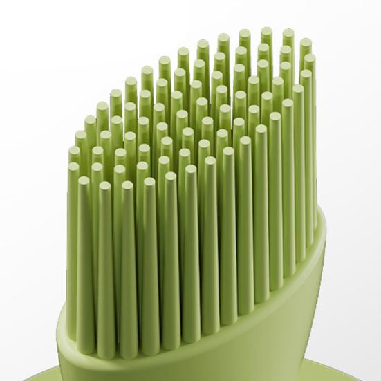 Glass Oil Bottle Silicone Brush Integrated Oil Pot Vinegar Jar Easy-Fill Wide Mouth Oil Dispenser for Barbecue Frying Baking Cooking