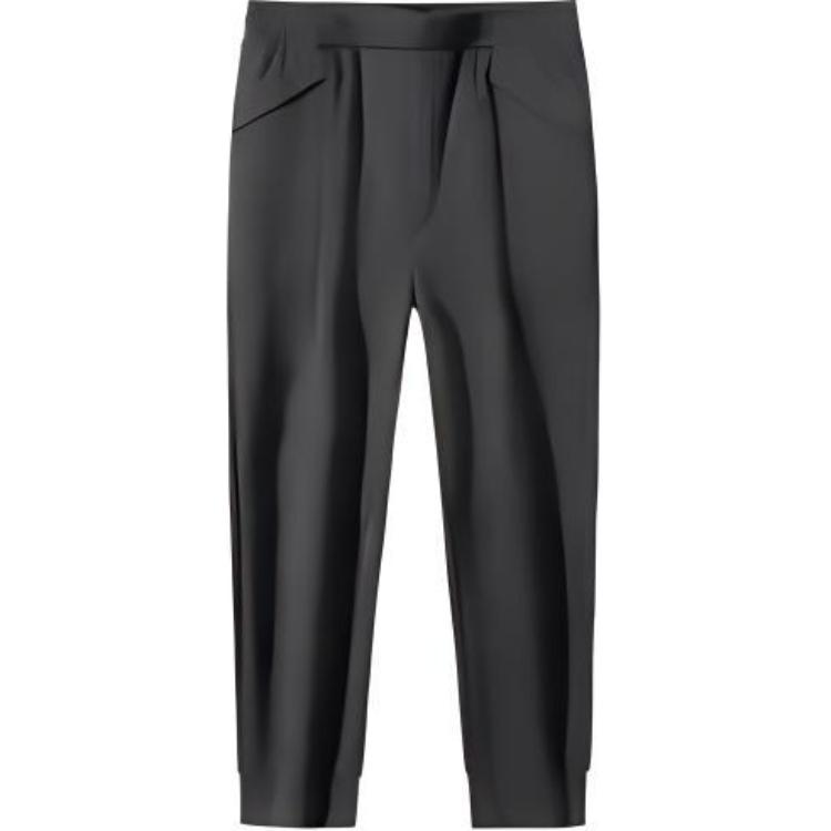 

Anta Champion All-Weather Series Solid Color Mid-Waist Comfortable Breathable Fleece Thickened Tapered Knitted Sports Pants Men pants 152440305-1 L