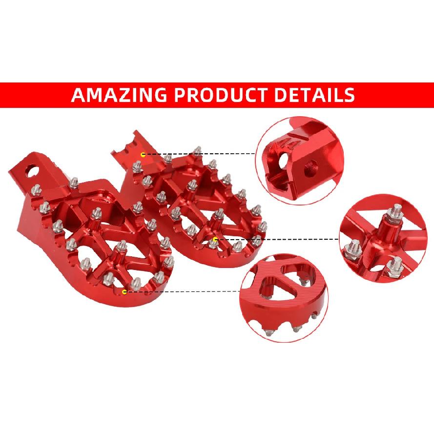 Suport pentru picioare universale CNC colorate pentru picior pentru HONDA CRF XR 50 70 110 M2R SDG DHZ SSR KAYO Pit Bike