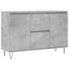 VidaXL Buffet, Armoire Latérale avec Pieds, Meuble de Rangement, Organisateur de Salon Salle de Séjour Intérieur, Gris Béton 827208