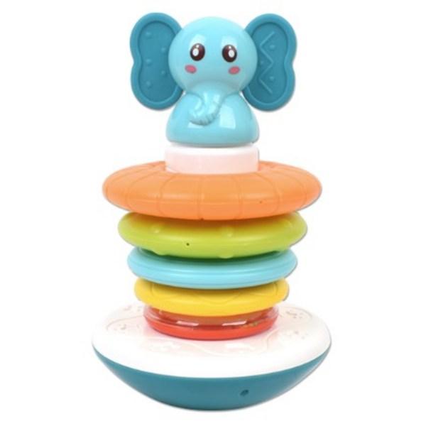 Oz Toy Melody Musical Roly Poly Ring Stacking Set HE0295, Mixed Colors, 1 Set, Korean Baby Products