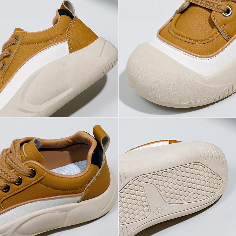 White Shoes Fashionable Spring New Platform Height Increasing Breathable Casual Shoes for Students