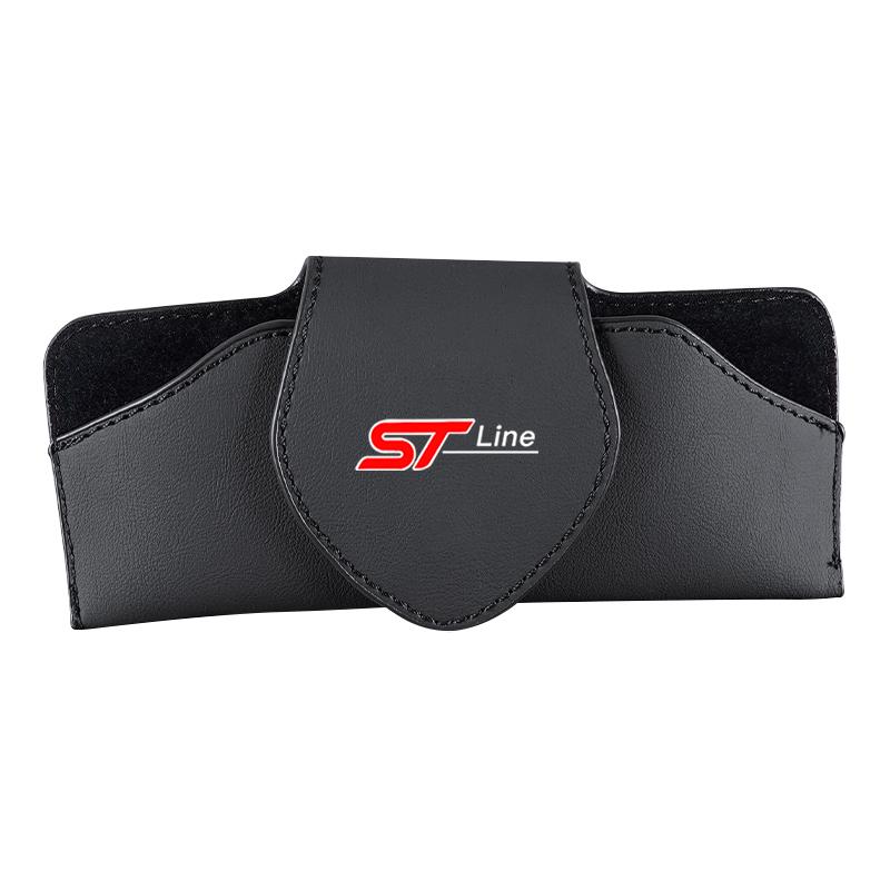 Car Interior h77 Accessories Sun Visor Sunglasses Storage Box For Ford ST Line Focus Mustang Fiesta Puma Ranger Kuga MK7 MAX F150
