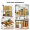 Transparent Airtight Storage Jars for Tea, Grains, and Cereals - Moisture-Proof, Food-Grade Kitchen Containers.