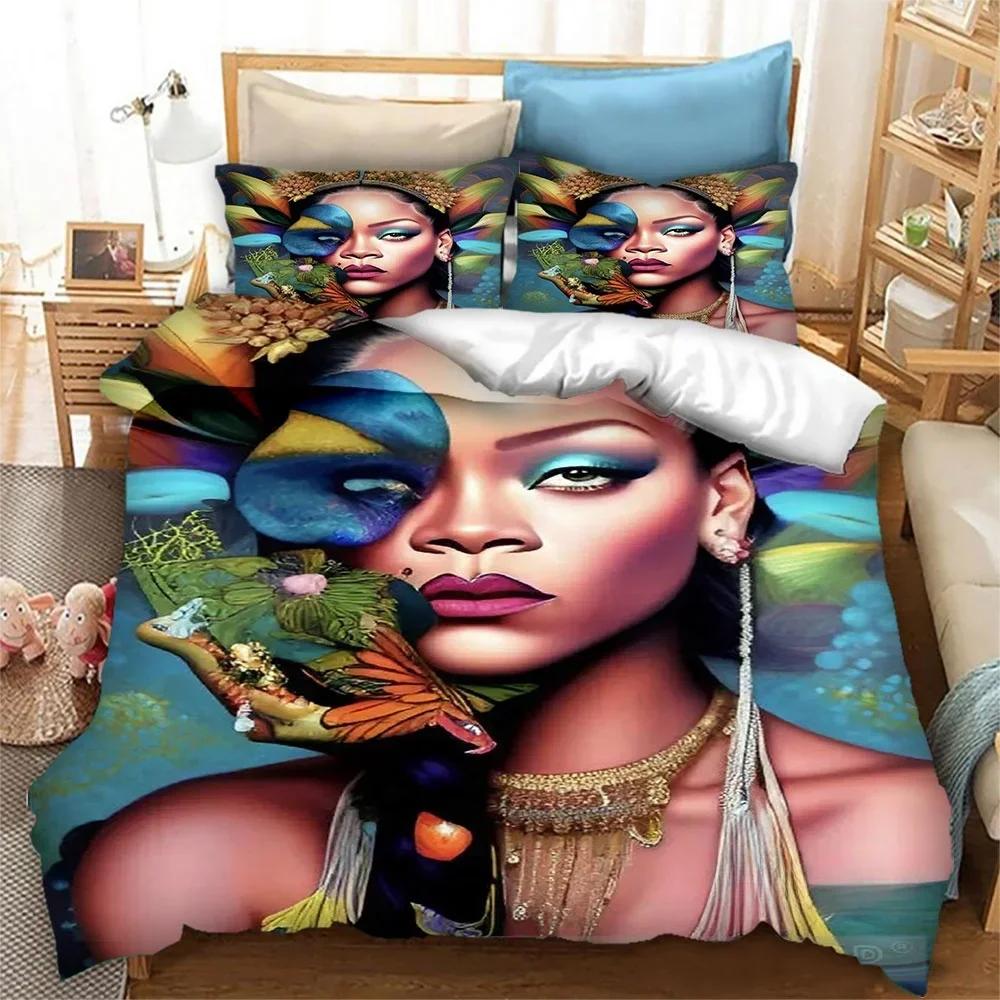 Singer NH Star Printed Bedding Set Boys Girls Twin Queen King Size Duvet Cover Pillowcase Bed Boys Adult Bedroom Home Textiles