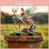 Whimsical Magical Deer And Forest Fairy Acrylic Garden Decoration Stake For Lovely Patio Charm