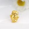 999 Sterling Silver Ginseng Luck Beads for DIY Jewelry with Hand-Woven Rope