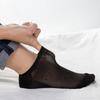 6 Pairs Men's Short Socks Mesh Breathable Low Cut Invisible Boat Slippers Ankle Business Sox Solid Color Casual Socks EU 38-46