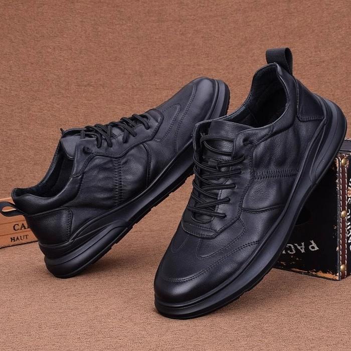 Sports Men's Shoes Trendy Shoes 2026 Spring New Versatile Men's Sports Shoes Casual Trendy Leather Shoes Men