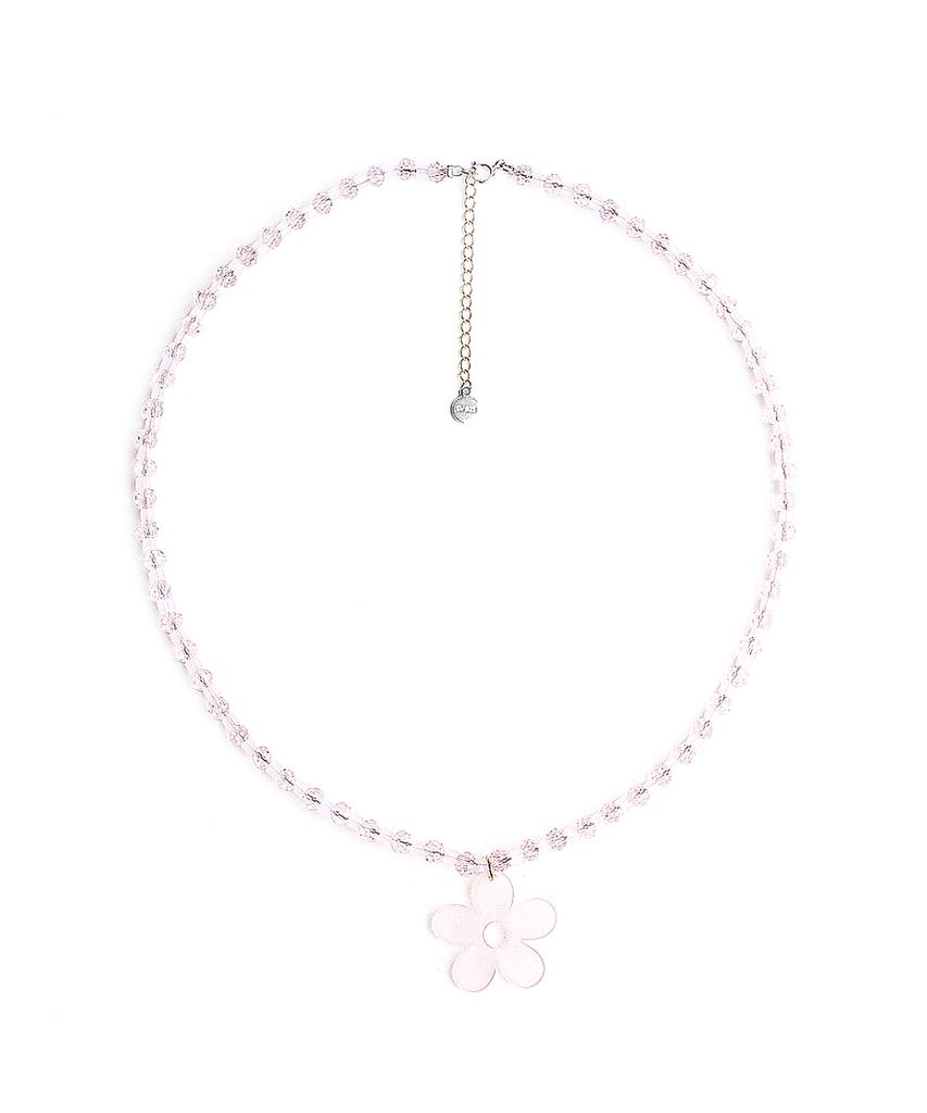 Racoha Lovely Pink Crystal Necklace