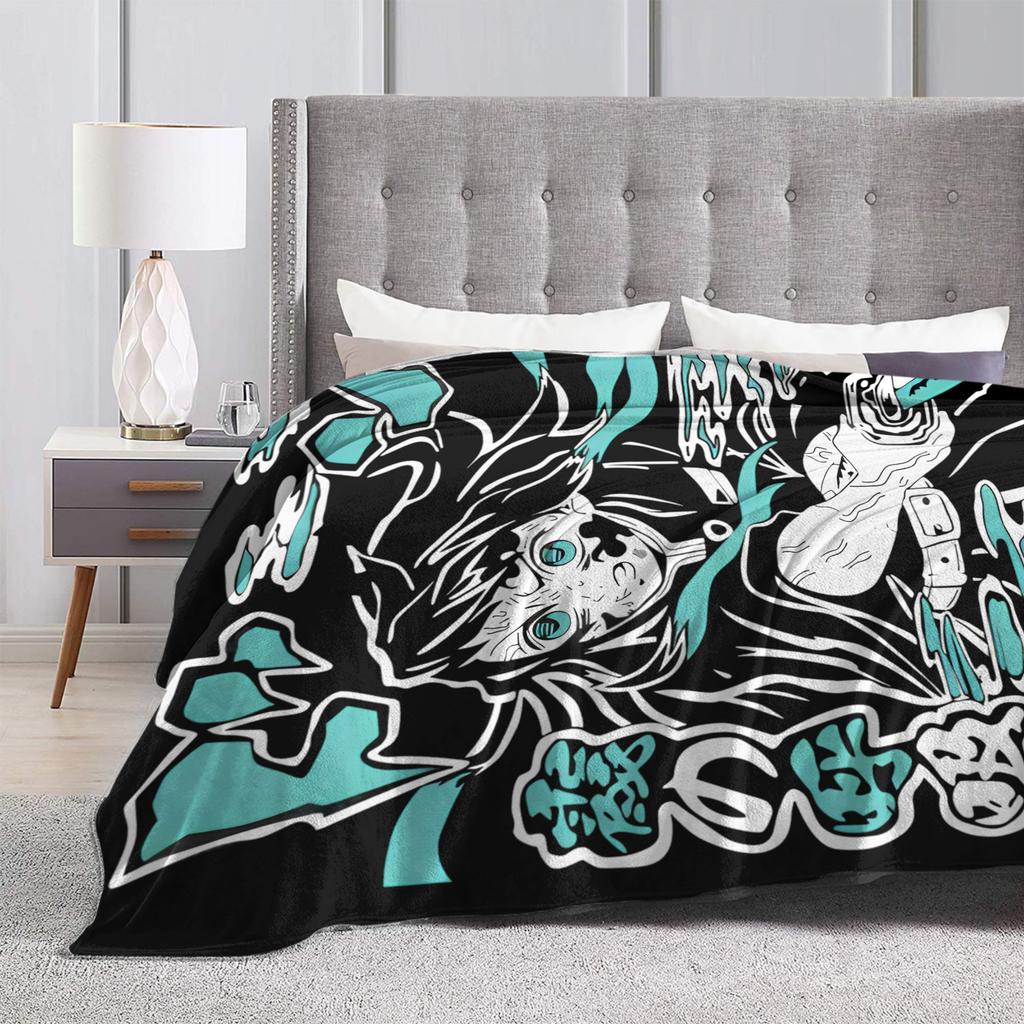 Muichiro Tokito Blanket Flannel Funny Breathable Throw Blanket for Chair Covering Sofa Winter,
