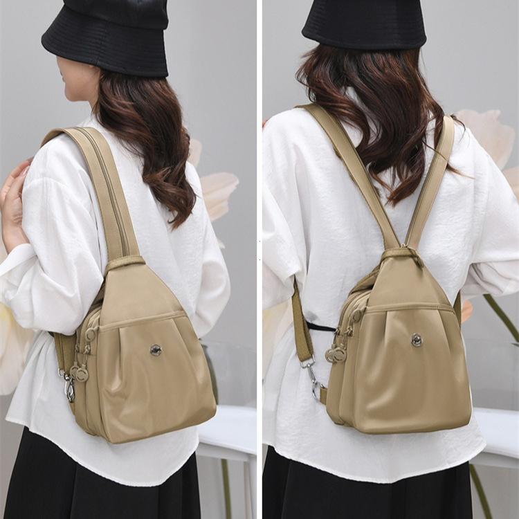 Casual Small Backpack for Men And Women with Multiple Compartments Large-Capacity Crossbody Chest Bag Portable Storage