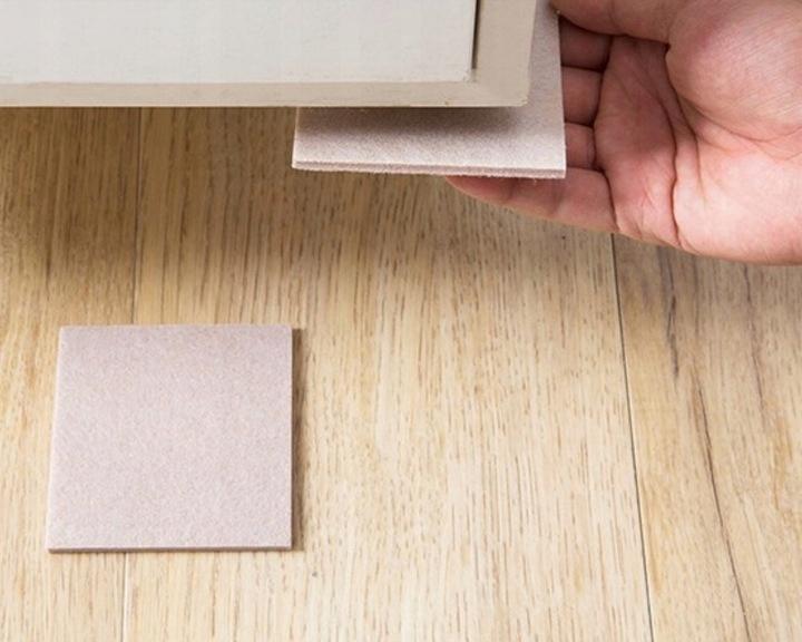 Felt Furniture Pads Set of 53 Beige Self-Adhesive Parkside
