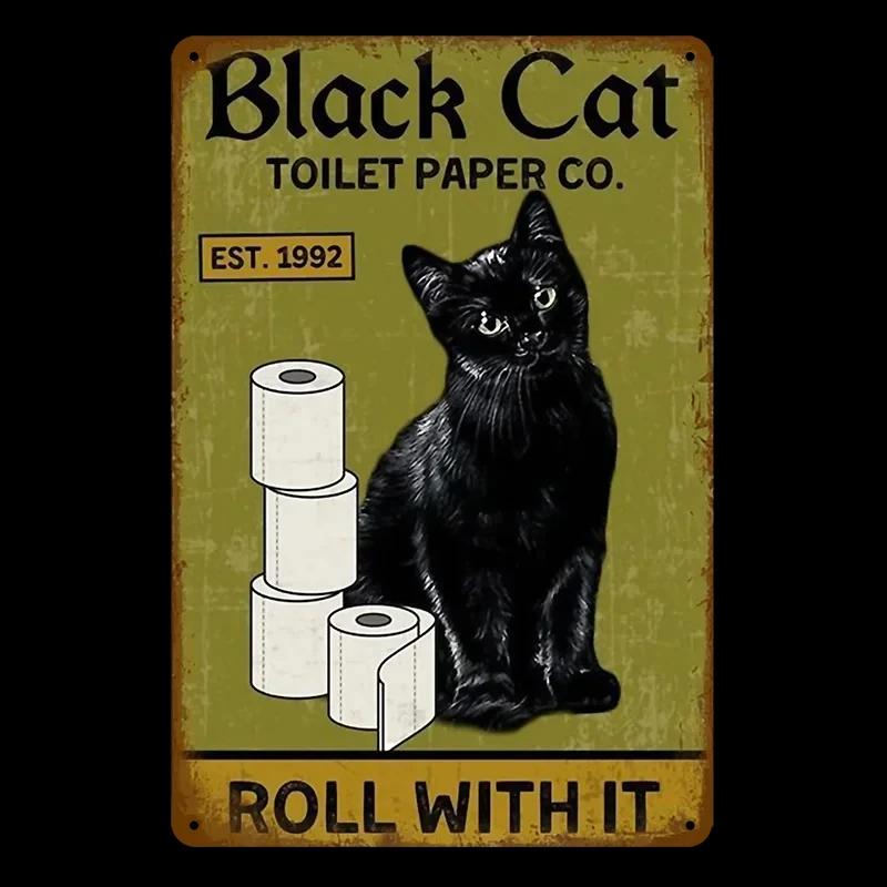 Vintage Funny WC Metal Sign Plaque - Lavatory Toilettes Design - Wall Art Perfect for Bar Club Bathroom Restroom Decoration