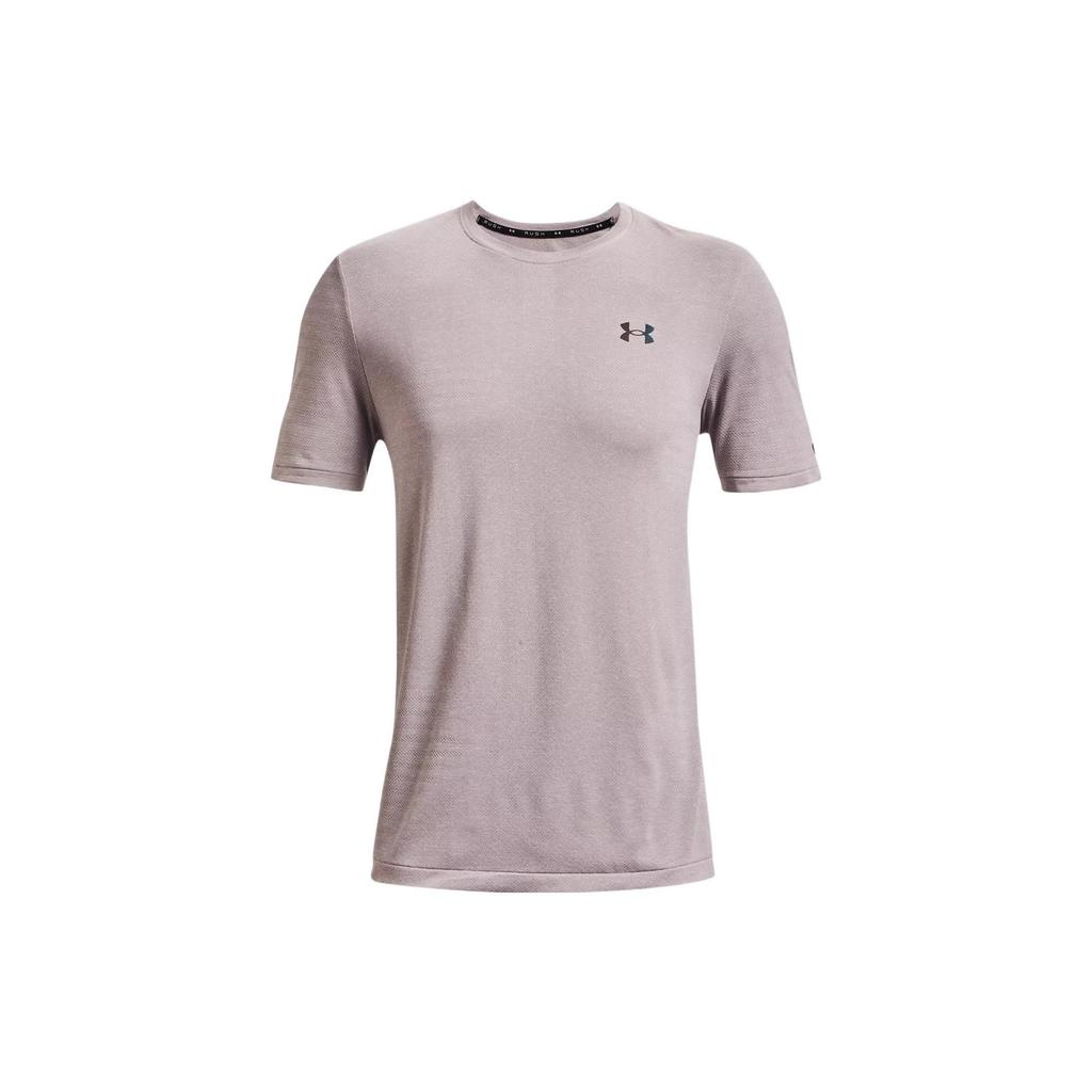 Under Armour RUSH Set In Sleeve T Shirt Men's Limestone White 1370441-279