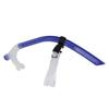 Swimming Snorkel Reduced Drag Silicone Swimming Breathing Tube with Adjustable Head Brace for Snorkeling Diving