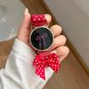 18/20/22mm Polka Dot Bow Nylon Watch Strap with Magnetic Clasp Replacement Band for Women Compatible with Huawei, Samsung Garmin Xiaomi Smart Watch