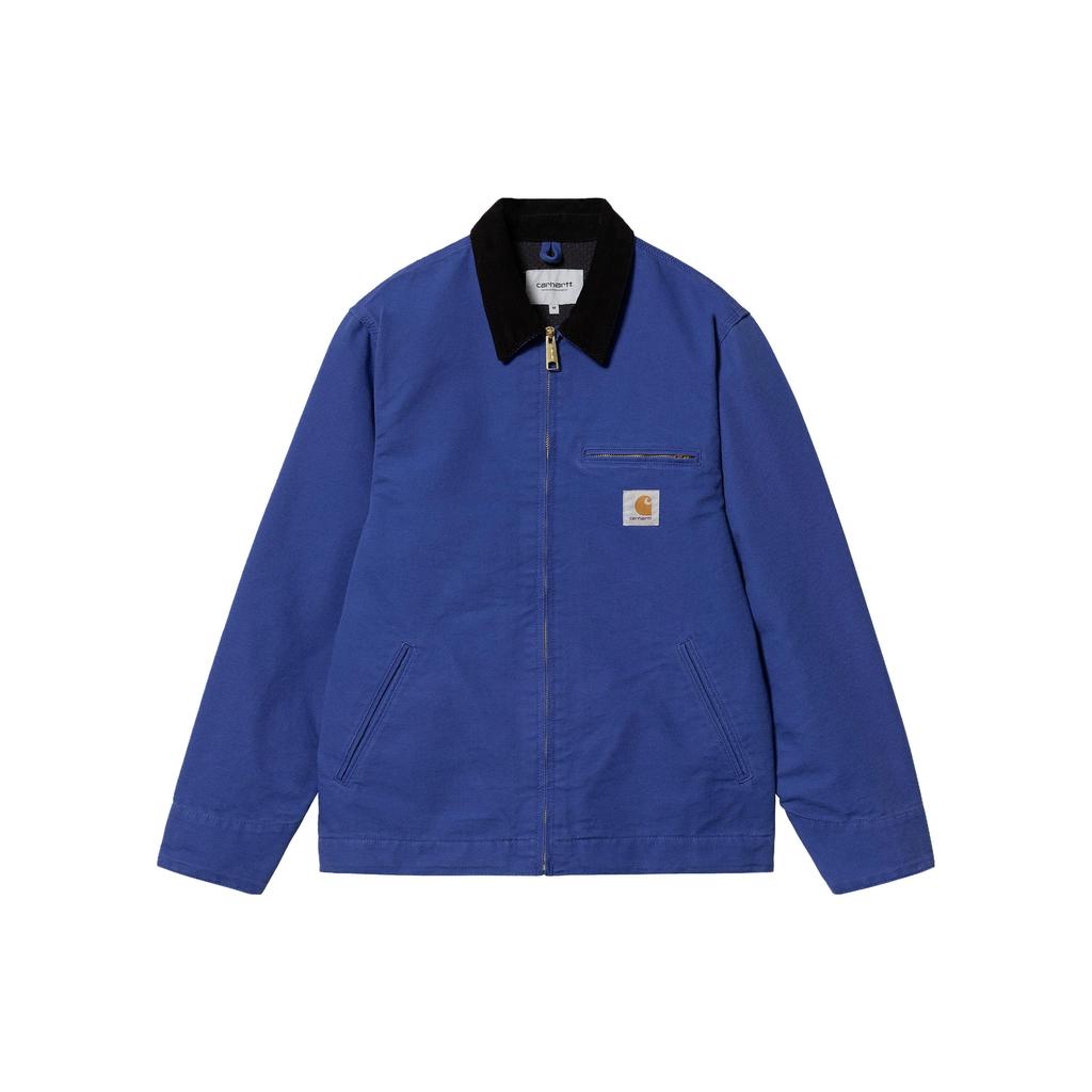 Carhartt WIP Detroit Jacket Classic Detroit Collar Drop Shoulder Zip Jacket Men Jacket Blue I031947-1F6-02