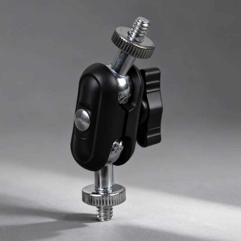 Durability Metal Plastic Construction Double Ball Dead Adapter for Camera Tripods Mic Stand Featuring Easy Installation