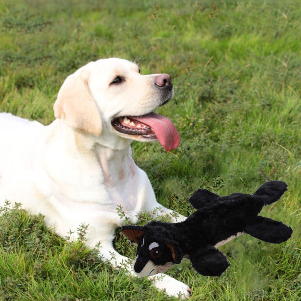 

Soft Plush Fur Shell Dog Toy Bite Resistant Dog Teeth Cleaning Toy Self Happy
