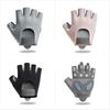 No-slip Fitness Sports Exercise Silicone Padded Palm Protection Shockproof Breathable Weightlifting Half Finger Gym Gloves