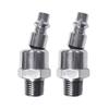 Industrial 1/4" NPT Male Thread Air Hose Fittings and Compressor Accessories Automotive-Steel Swivel Coupler Plug 2 Pack
