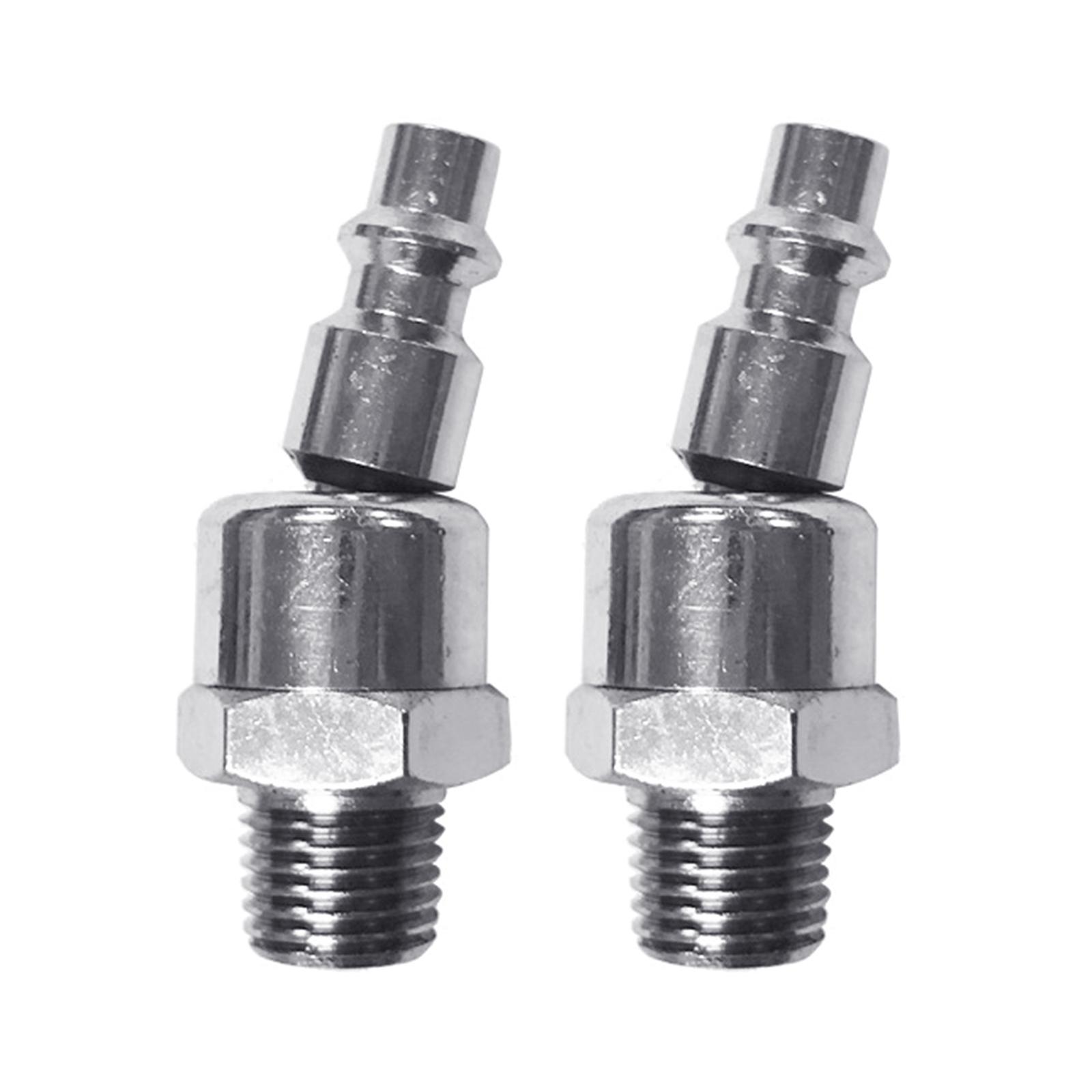 

Automotive-Steel Swivel Air Coupler Plug Kit 1/4-Inch NPT Air Hose Fittings Compressor Quick Connect Accessories 1 Pair