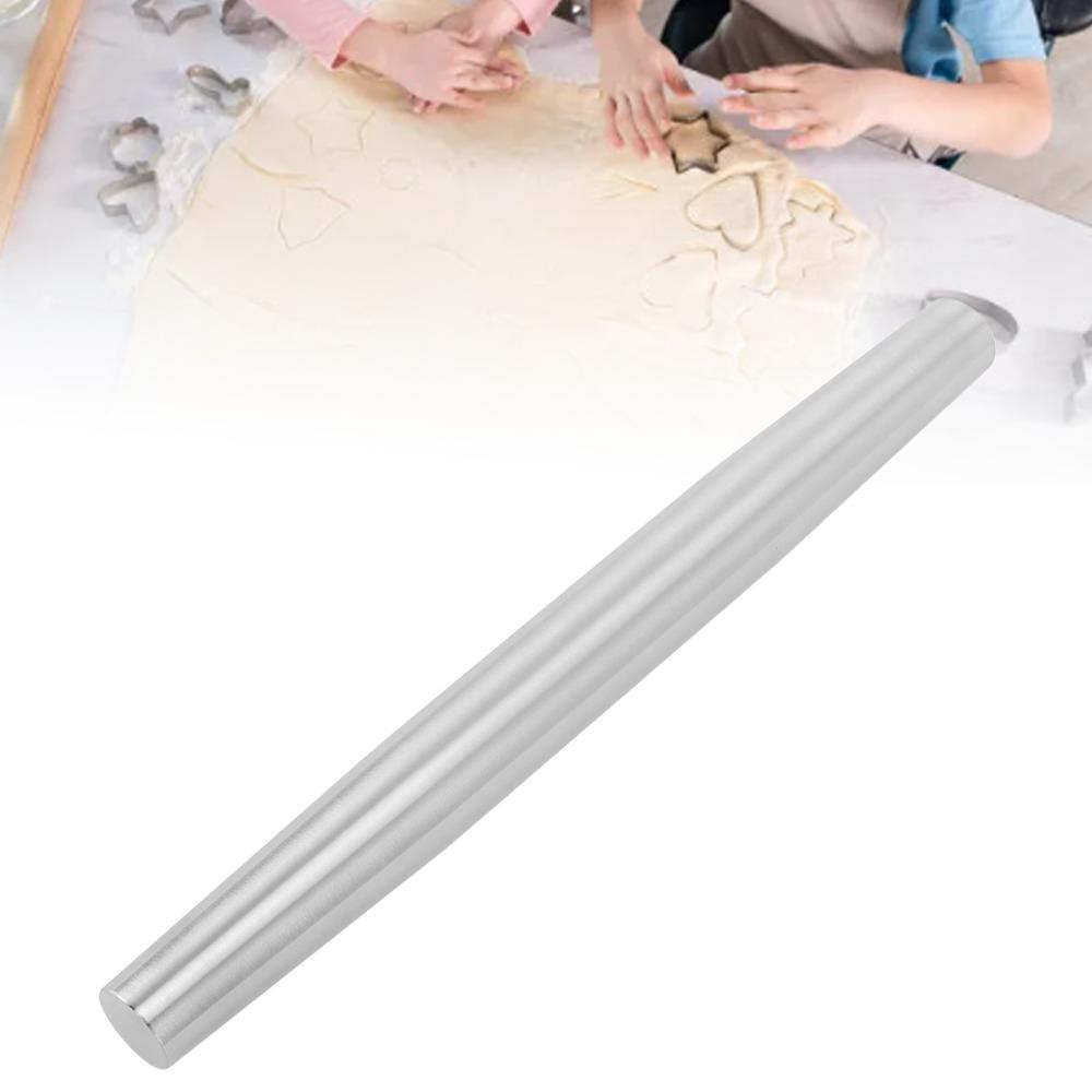 304 Stainless Steel Rolling Pin Non-Stick Metal Dough Roller Pastry Rolling Pin Fondant Pizza