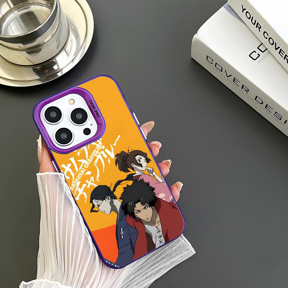 

Anime Samurai Champloo Phone Case Color Silver Cover For Iphone 16 15 14 13 11 12 Pro Max Xr X Xs 8 7 Plus iPhone 13 Pro