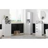 Tall Bathroom Storage Cabinet, 64”H Narrow Storage Unit for Small Spaces, Freestanding Modern Cabinet with Adjustable Shelves