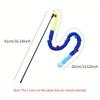 Interactive Cat Teaser Toy-Soft Plush Strip With Teasing Stick For Kitten Play-Pet Supplies For Fun And Exercise