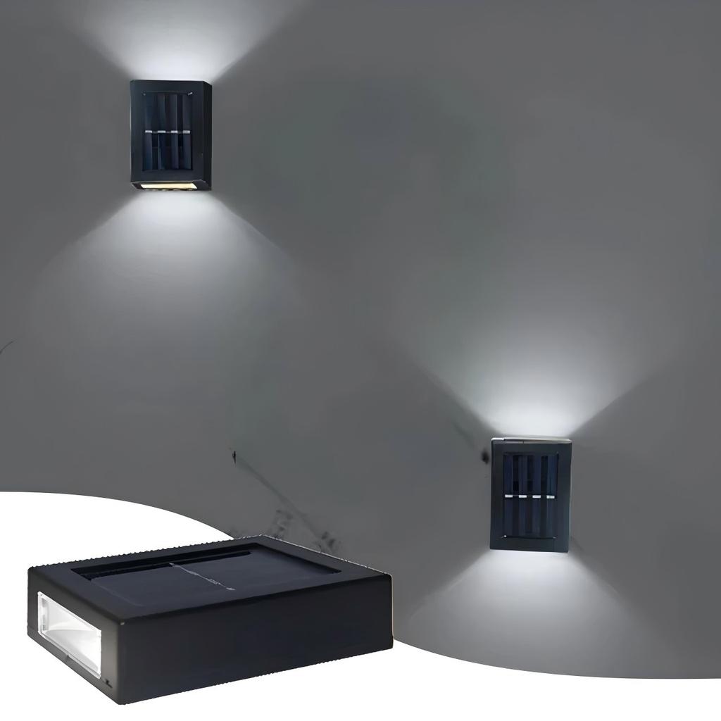 Solar Wall Lamp Outdoor Waterproof Solar Powered Light UP and Down Illuminate Home Garden Yard Decoration Outside Sunlights