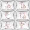 26 Letter Pillow Case Flowers Pillow Case Cushion Cover Fashion Pillow Cover Pillow Cover Pillow Case Home Decoration  Jewelry Accessory