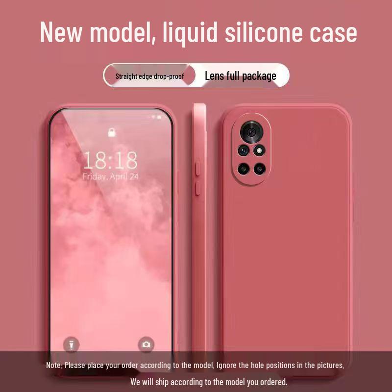 Huawei Nova 8 Liquid Silicone Drop-Proof Full Coverage Protective Case