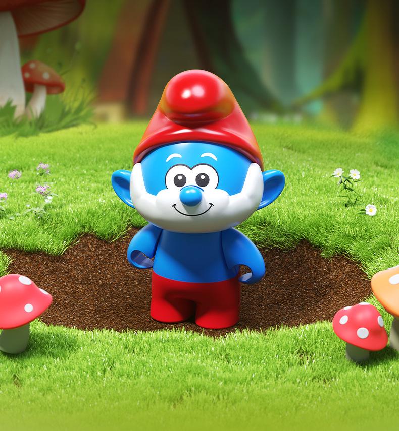 JAKI Jiaqi HK322 Smurfs Creative Message in a Bottle - Childhood Adventure Building Blocks Toy