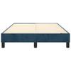 Box Spring Bed Frame Dark Blue 120 X 200 Cm Velvet