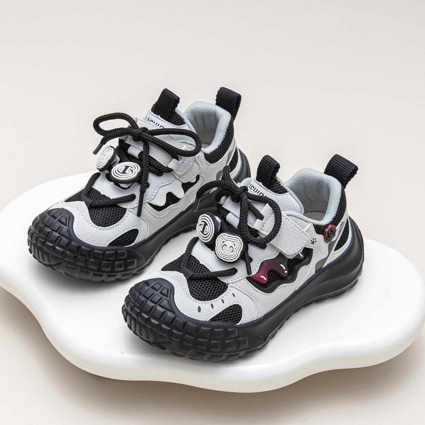 

Boys Tire Sole Sports Shoes Children s Lightweight Basketball Shoes Breathable Running Shoes Outdoor Hiking Shoes 26 чёрный