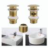 Lavabo Bagno Ottone Scarico Lavandino Pop Up Pulsante Click Clack Tappo Fessurato